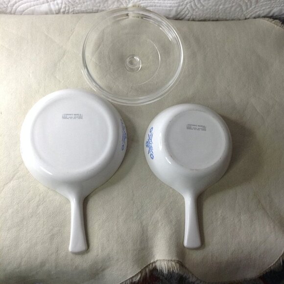 VTG Corning Ware Cornflower Blue Cookware; 3 pcs. Classic, Traditional, Retro - Picture 4 of 7